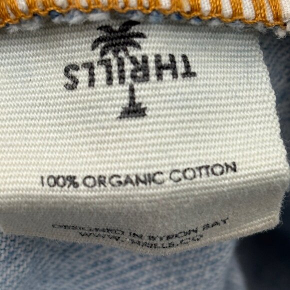 Thrills Billie Baggy Women's size 2 Light Wash Blue Denim jeans - Picture 3 of 4